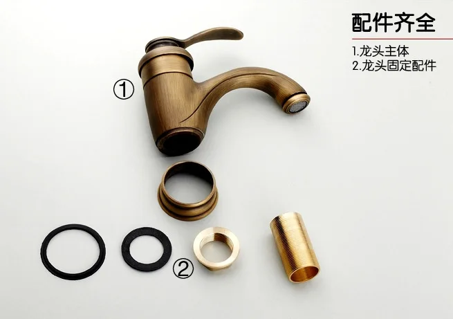 Античный кран для раковины с проданным античный бронзовый ванной смеситель