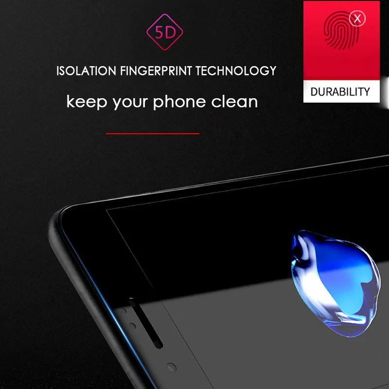 0 26 мм 5D 9H закаленное защитное стекло на iphone 6 6S 7 8 Plus X Премиум Защитная пленка