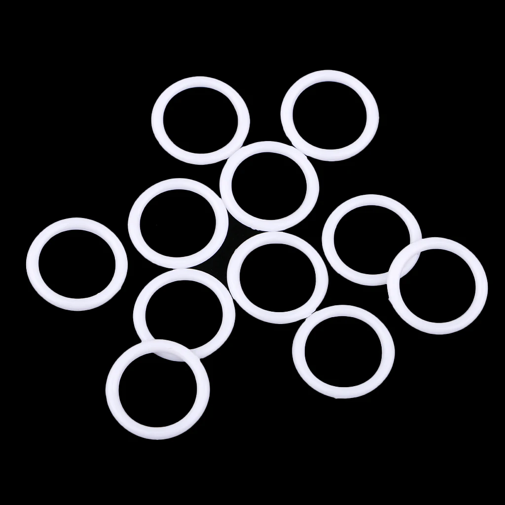 fityle 100pcs Nylon Lingerie Hardware Sewing Clip Hook Eye 15mm for Bra Strap Accessories|Пуговицы| |