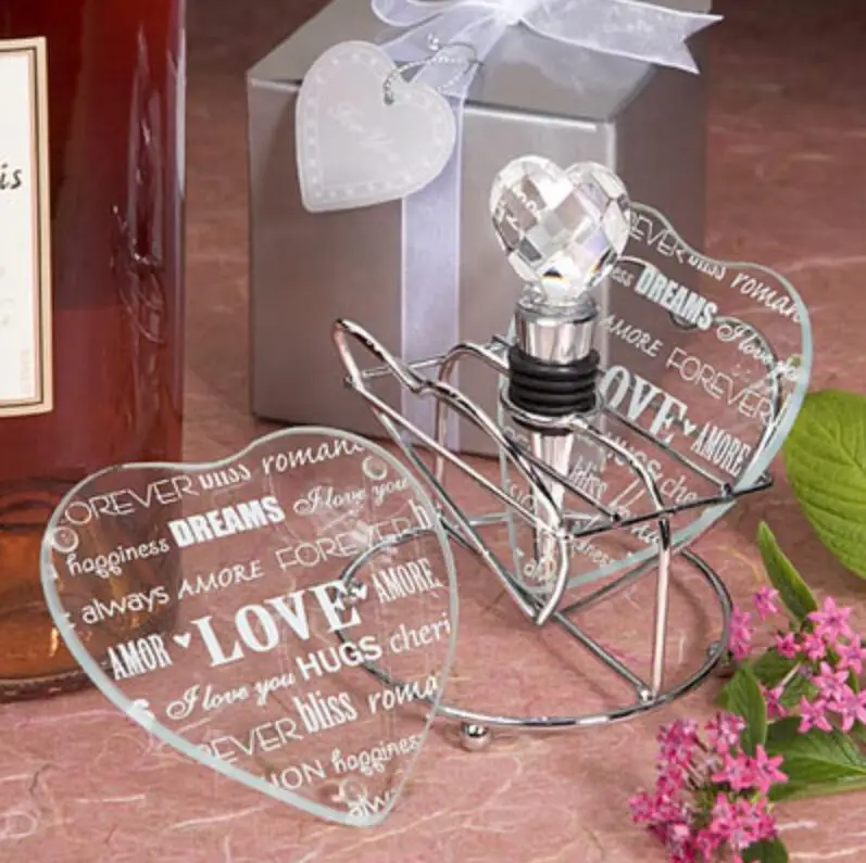 

Свадебные украшения сердце дизайн Стеклянные горки Свадебная вечеринка коллекция сувениры горки для гостей LX2718