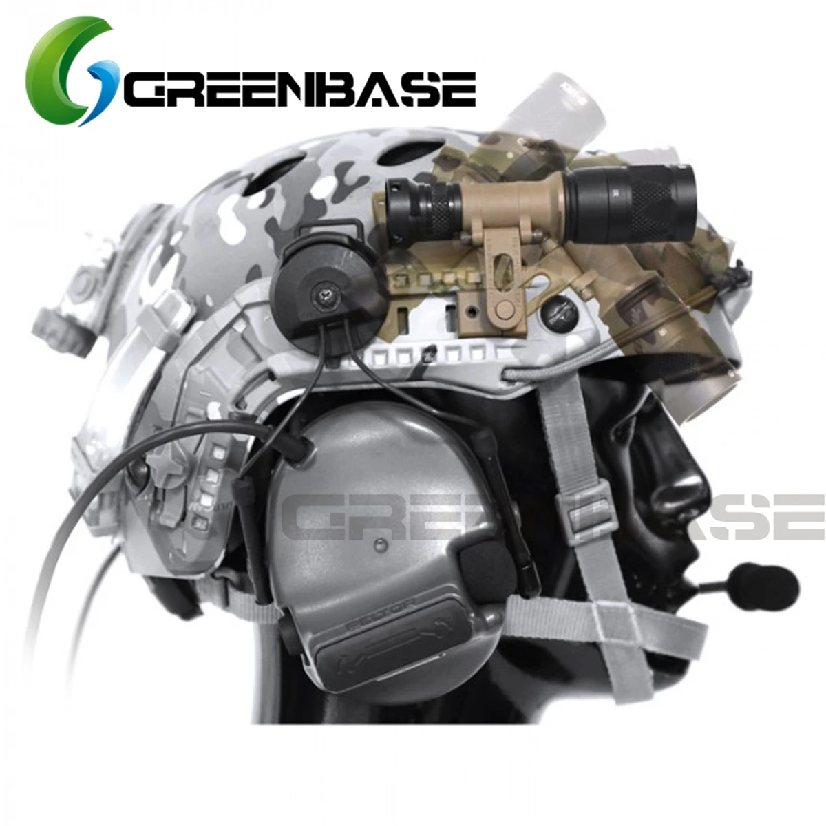 Прецизионное низкопрофильное крепление для шлема M300B M300C M300V серия крепление для фонарика для дуга шлема рейка интегрированное крепление для фонарика