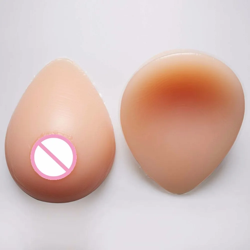 

1200g 1 pair D cup Beige Realistic fake silicone breast prosthesis forms soft Artificial Boobs Tits pechos silicona for travesti