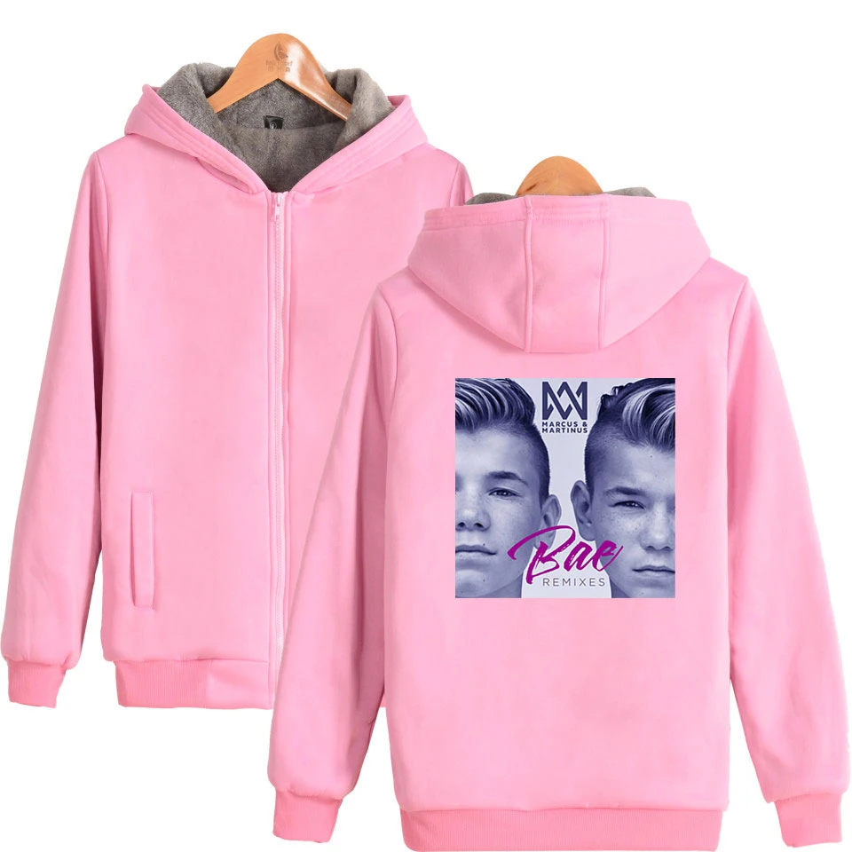Marcus &amp martinus зимние Для женщин утепленные молния толстовка в стиле &quotкэжуал&quot