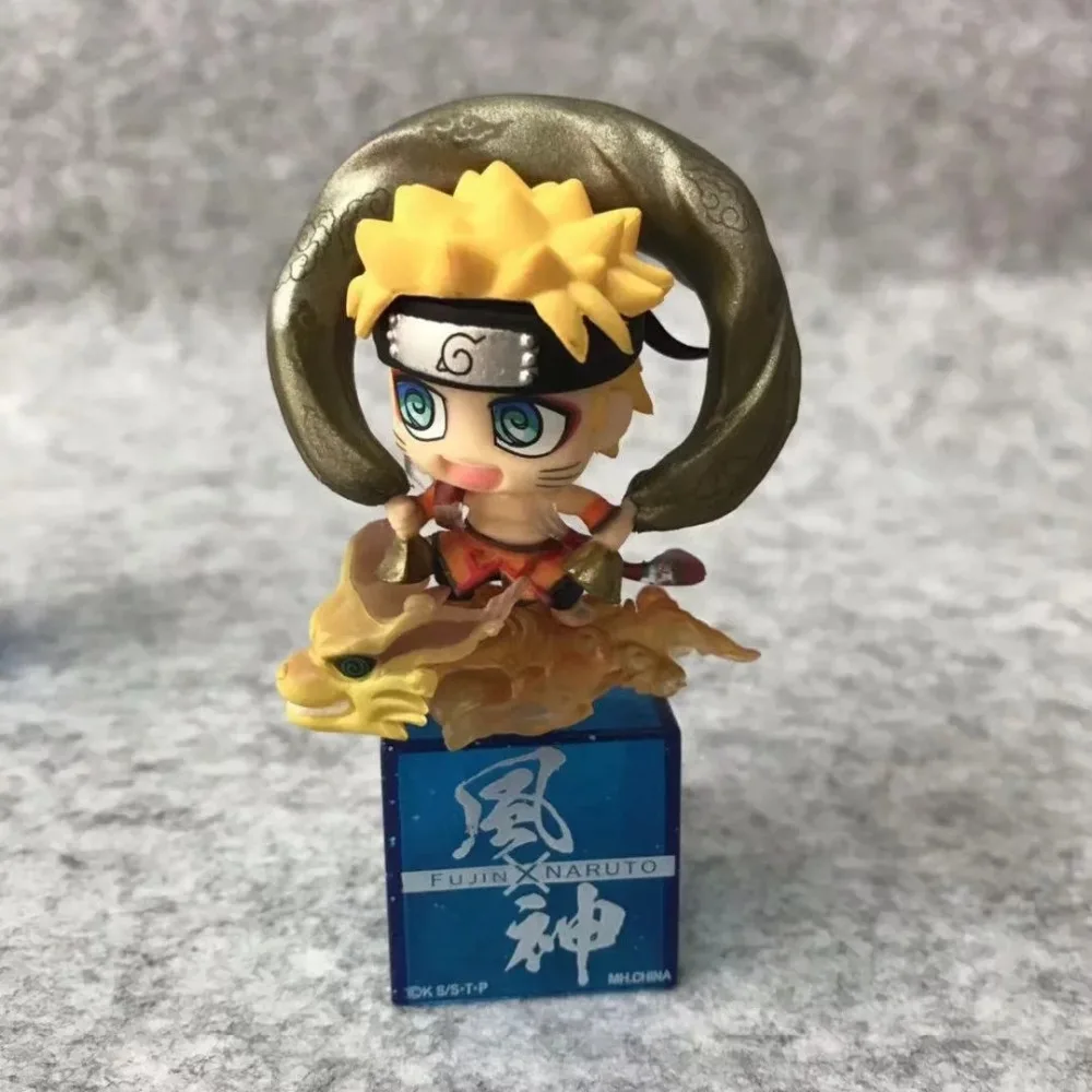 2 шт./компл. Uchiha сасуке Узумаки Наруто Cosplay Fujin Raijin Kishimoto Masashi фигурка из комиксов