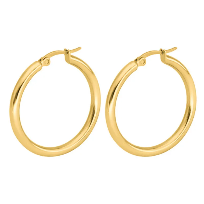 30 мм розовое золото серебро цвет Круглый пирсинг для женщин и мужчин простые