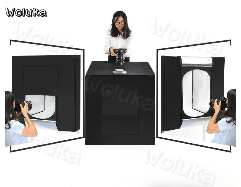 80 см LED фото фотостудии fotografia Портативный мини комплект фон для студийной
