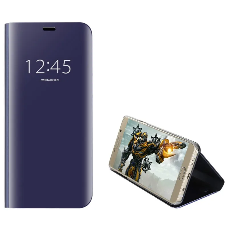 Чехлы для LG V50 роскошный зеркальный прозрачный умный жесткий чехол V30 V40