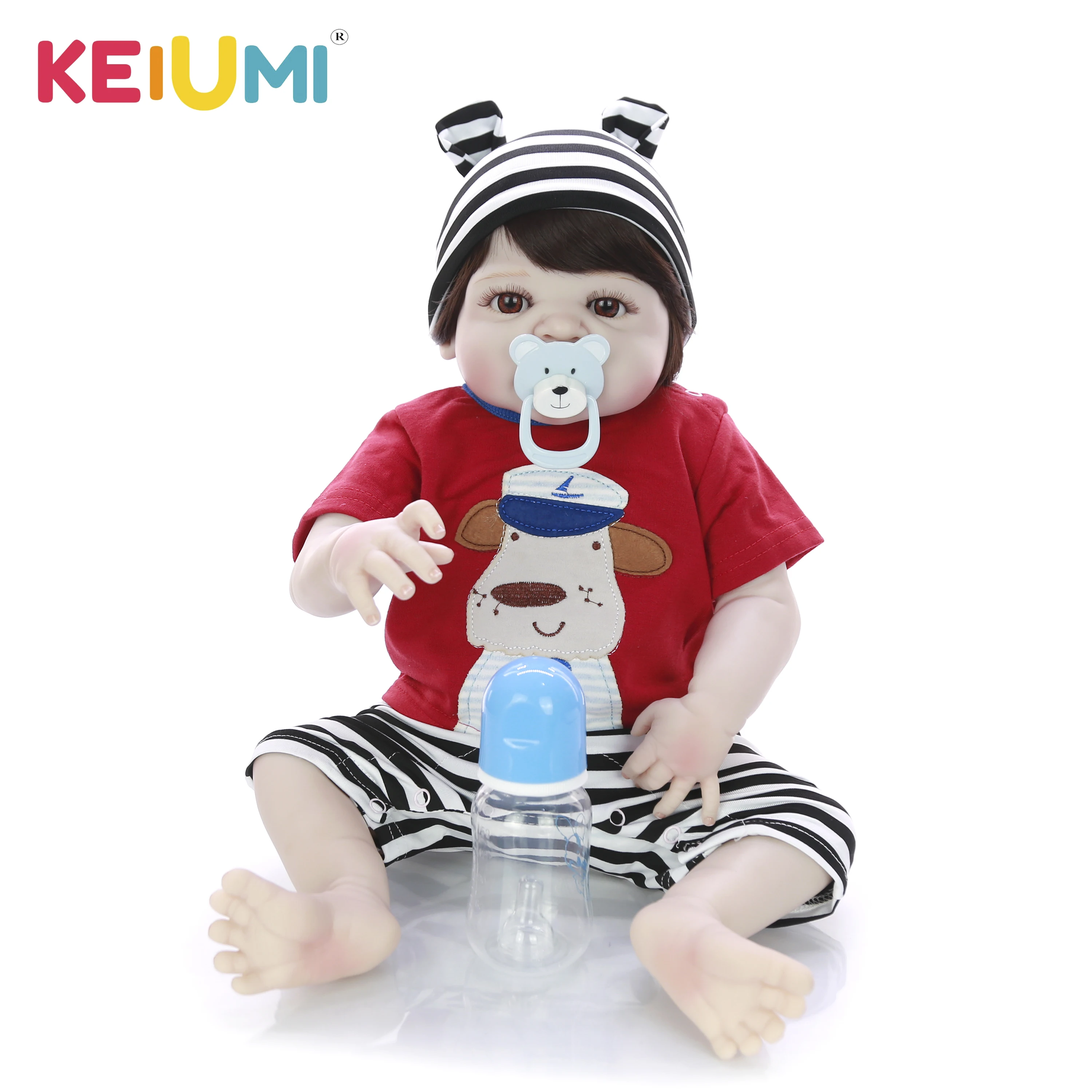 KEIUMI23 дюймов горячая Распродажа куклы Reborn Детские игрушки силиконовые всего тела