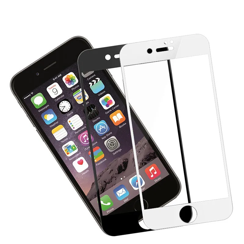 Защитная пленка из закаленного стекла с полным покрытием экрана для Iphone X 5 5S 5C SE 6