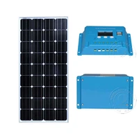12v 150w solar panel battery controler12v24v 10a motorhome caravan chargeur solaire car led light lamp pour maison