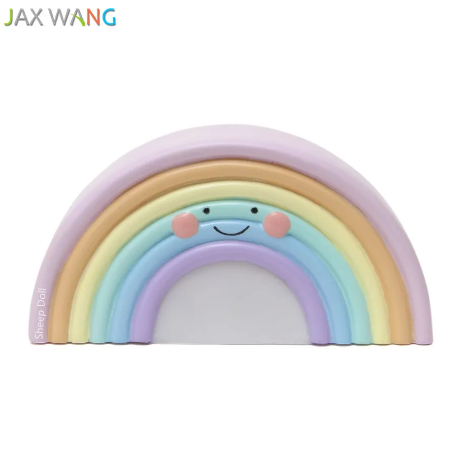 Ночник светодиодный с радужной улыбкой питание от батарейки цветная лампа для