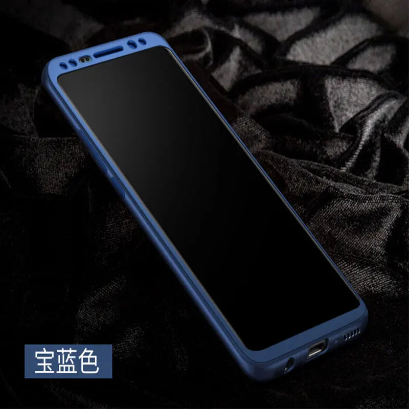 AKASO 360 Degree full protection back cases for samsung galaxy S8 S8plus case PC soft tpu silicon shell +Protective film |