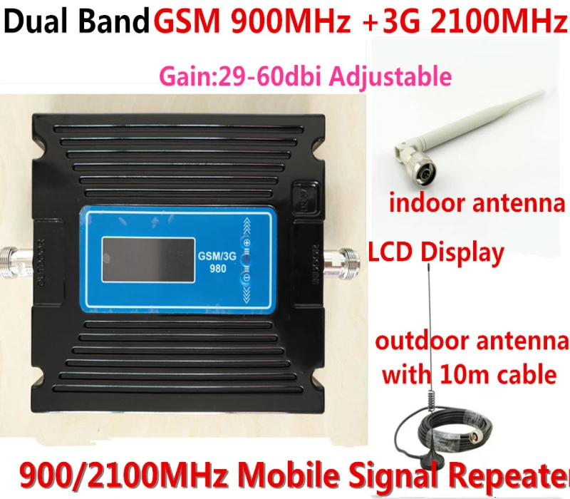 Горячая продажа двухдиапазонный GSM 900 и 3g репитер для мобильного сигнала