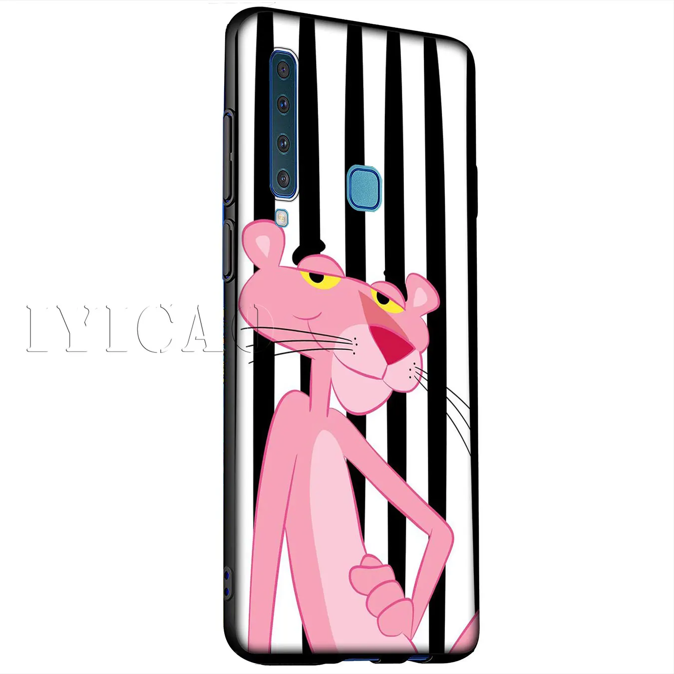 IYICAO Мягкий силиконовый чехол в виде розовой Пантеры для Samsung Galaxy A6 Plus A9 A8 A7 2018 A3 A5