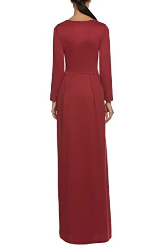 

Women's Autumn V-Neck Long Sleeve Elegant Maxi Party Dress European Customize High-end Ladies Retro X- Long Dresses