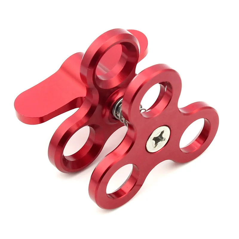 Aluminum 3-holes Ball Joint Support Clip For Diving Sports BC05 | Лампы и освещение