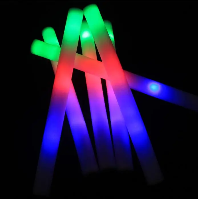 

EMS 600 шт./лот, 3 режима, разноцветные светодиодные светящиеся палочки из пенопласта, Lumiton, декоративные и веселые игрушки, подарки для вечеринк...