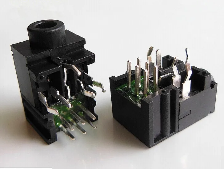10 шт. 3 5 мм Женский аудио разъем 11 Pin код DIP для наушников Разъем PJ 317A|socket connector|socket