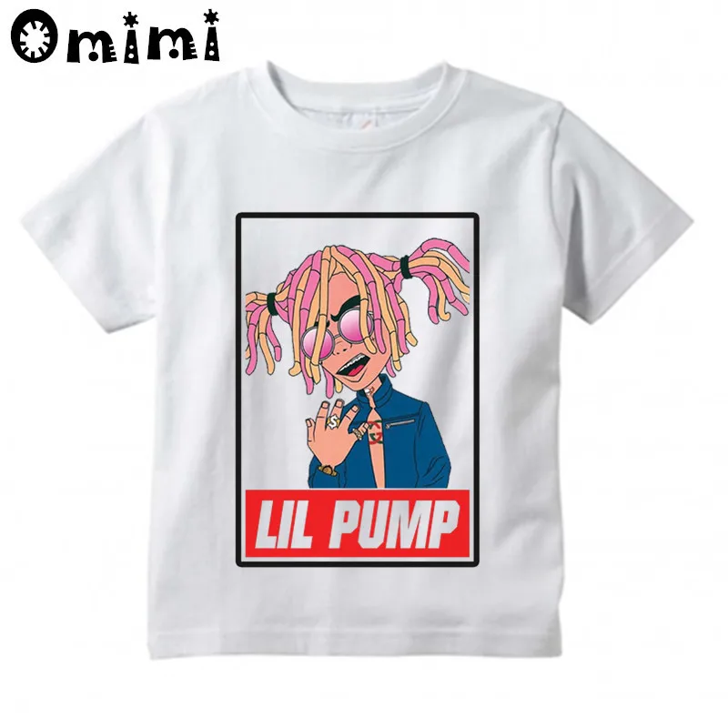 Футболка для мальчиков и девочек Lil Pump Singer Music Design Детские отличные повседневные
