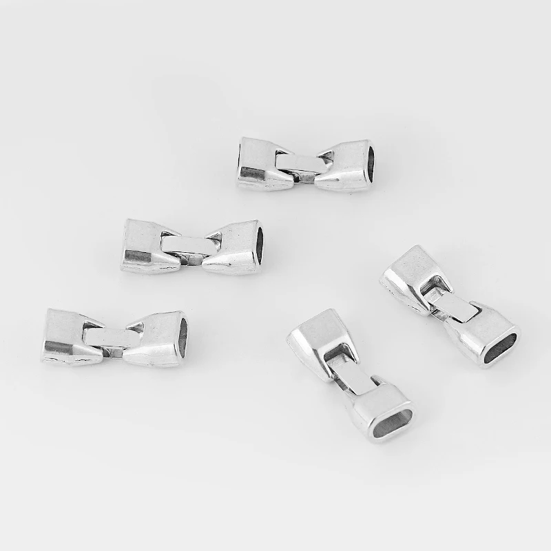 3 комплекта антикварная серебряная защелка застежка крючок для 5 мм 10 плоский