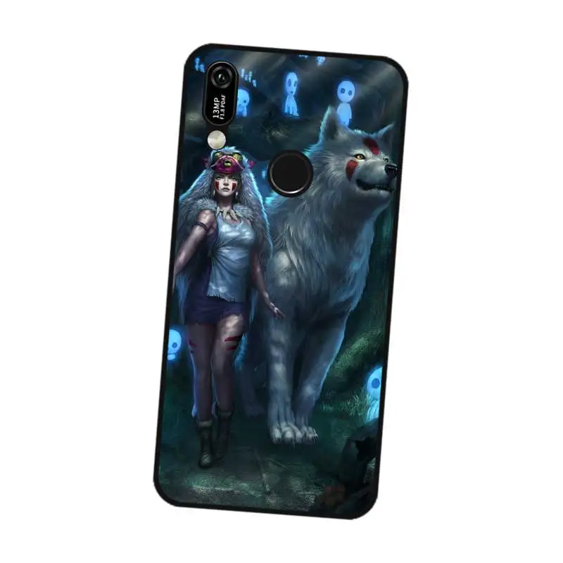 N363 платье принцессы Лидер продаж Черный силиконовый чехол для huawei Y5 Y6 Y7 Y9