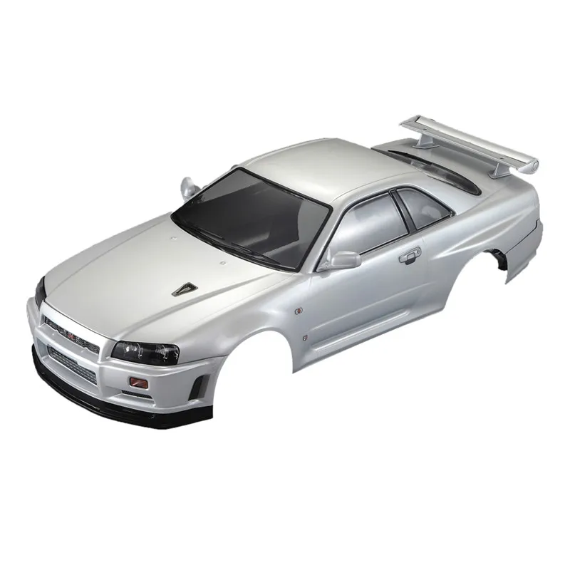 Killerbody NISSAN SKYLINE R34 закончил тела жемчужно белый RC кузова автомобиля для 1/10
