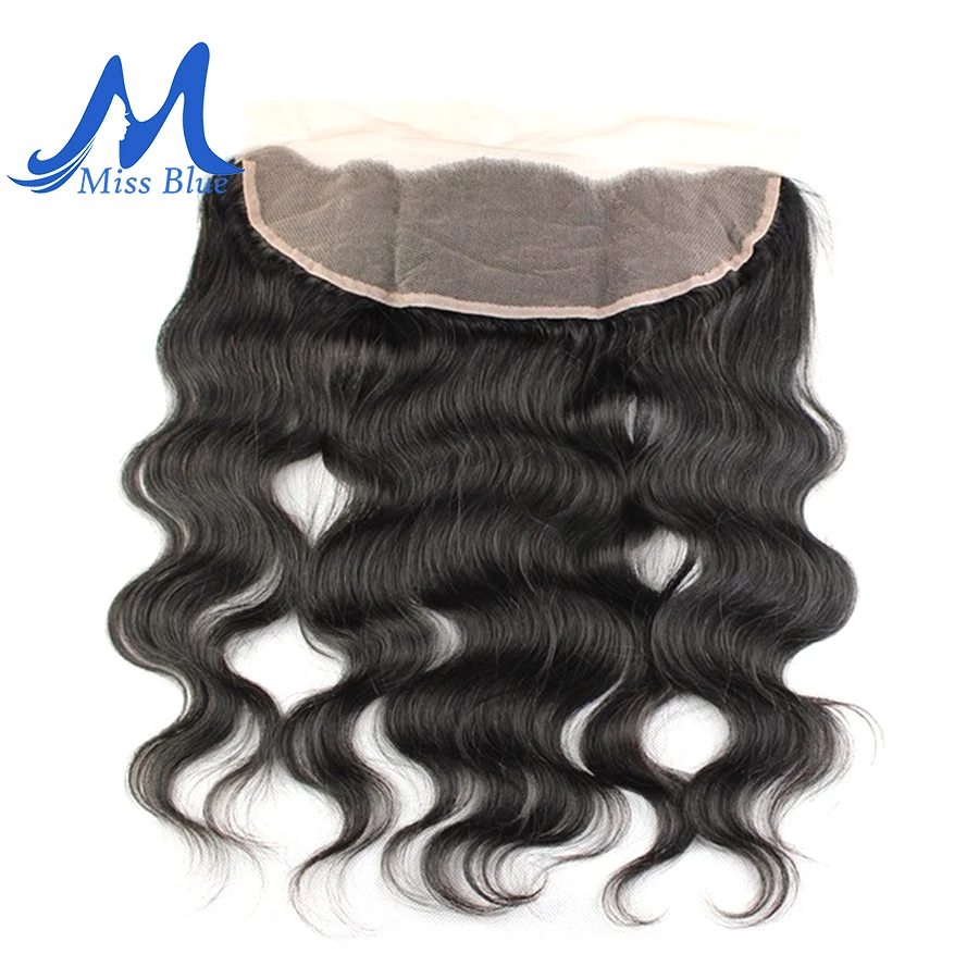 

Missblue HD Transparent Lace Frontal Closure With Baby Hair 13X4 Ear To Ear Pre Plucked Brazilian Body Wave Human Hair Extension