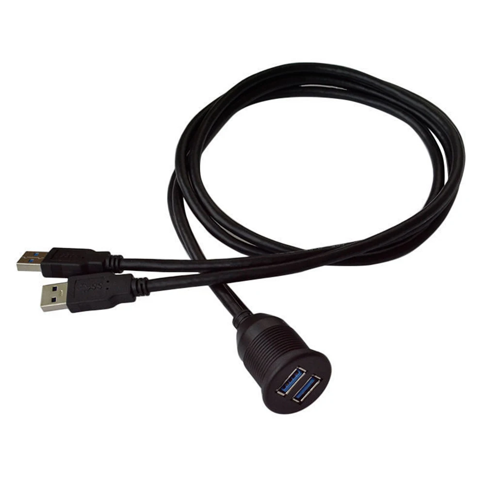 Адаптер для приборной панели фотокабель Женский удлинитель USB док станция кабель