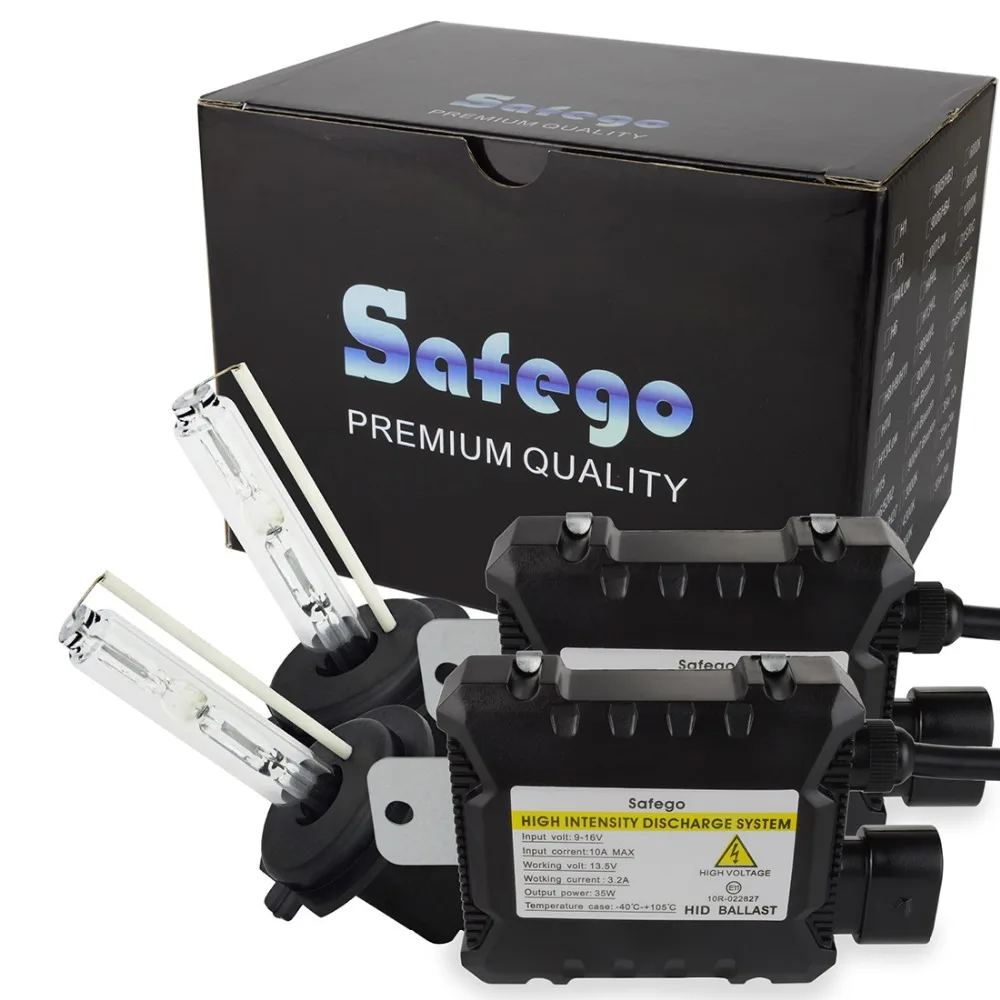 Автомобильные фары Safego комплект ксеноновых фар H1 H3 H8 H9 H10 H11 9005 9006 Ксеноновые H7 H4