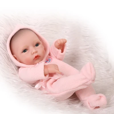 

Силиконовая кукла Reborn для новорожденных, розовая, приблизительно 26 см