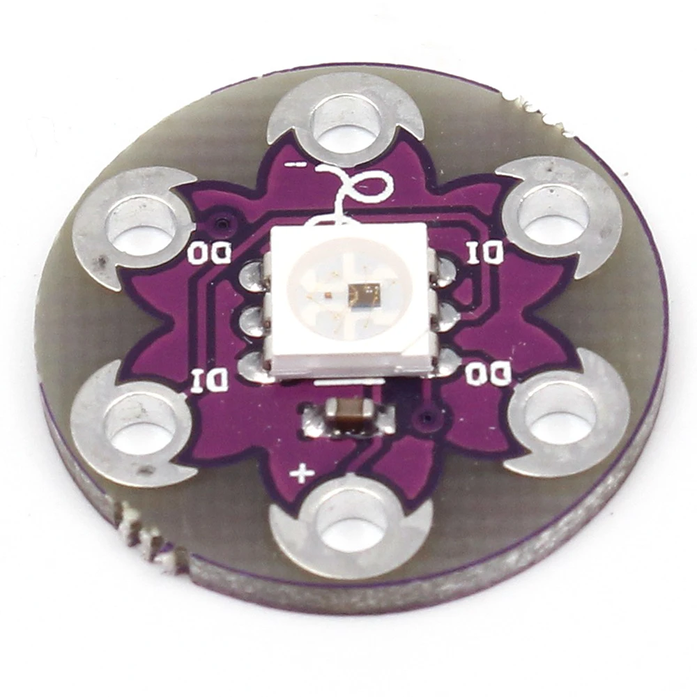 LilyPad Pixel Board WS2812 5050 RGB светодиодный модуль для Arduino 5 шт./лот|module board|arduino lilypadmodule for