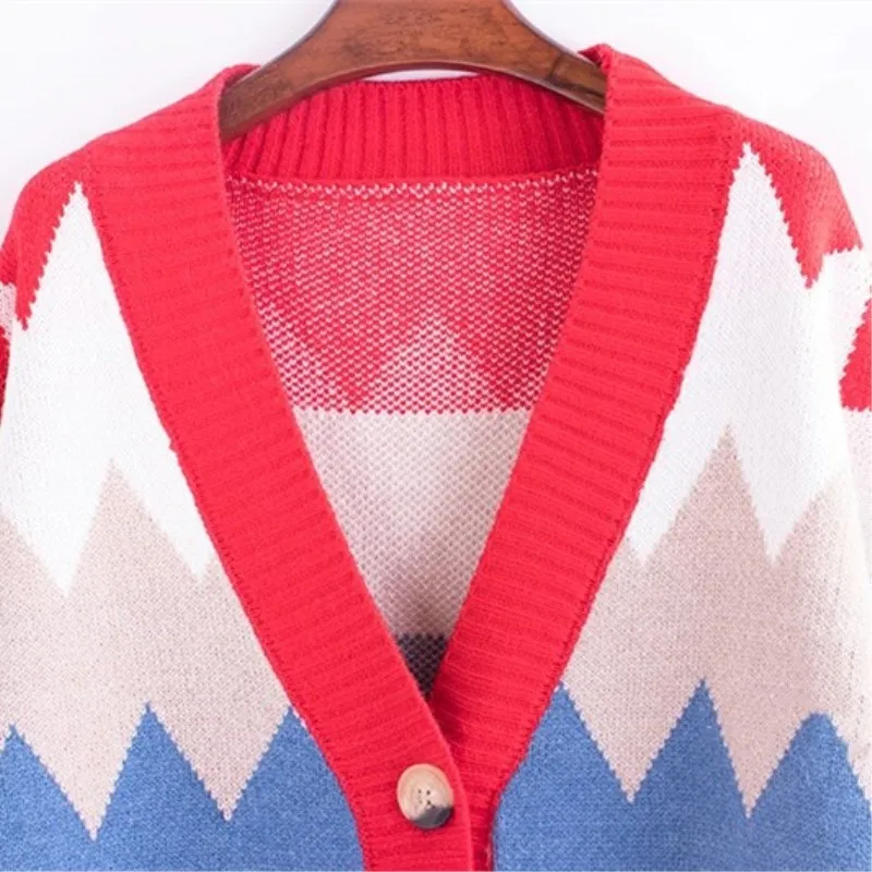 Olgitum 2019 Осень Новый корейский свежий яркий цвет соответствующие волны Кнопка