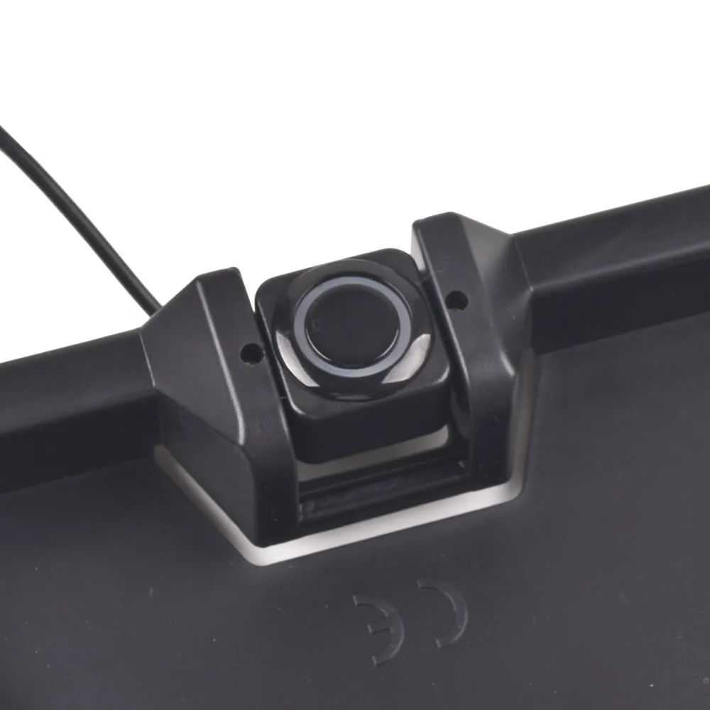 $141.39 Car Parking Sensors Parktronics European License Plate Frame Reversing Radar with 3 Sensors EU Plate Frame