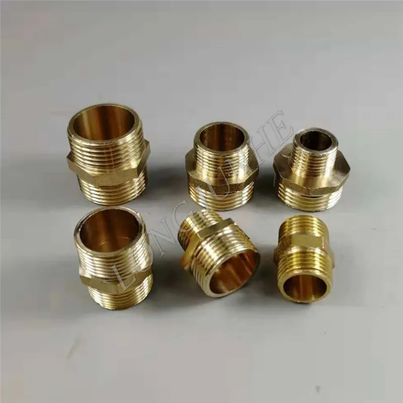 Латунный фитинг Шестигранной ниппель м/м 1 'ɳ/4'' 1/2 ''мужской резьбовой