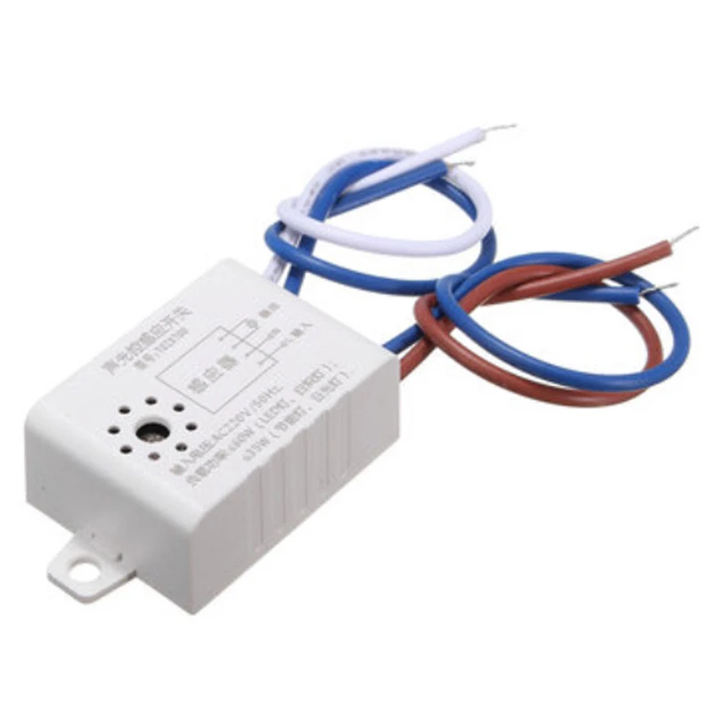 AC 220V 50Hz светодиодный звуковой светильник управляемый голосовым датчиком Контрольные переключатели лампы и фонари активные компоненты датчик s