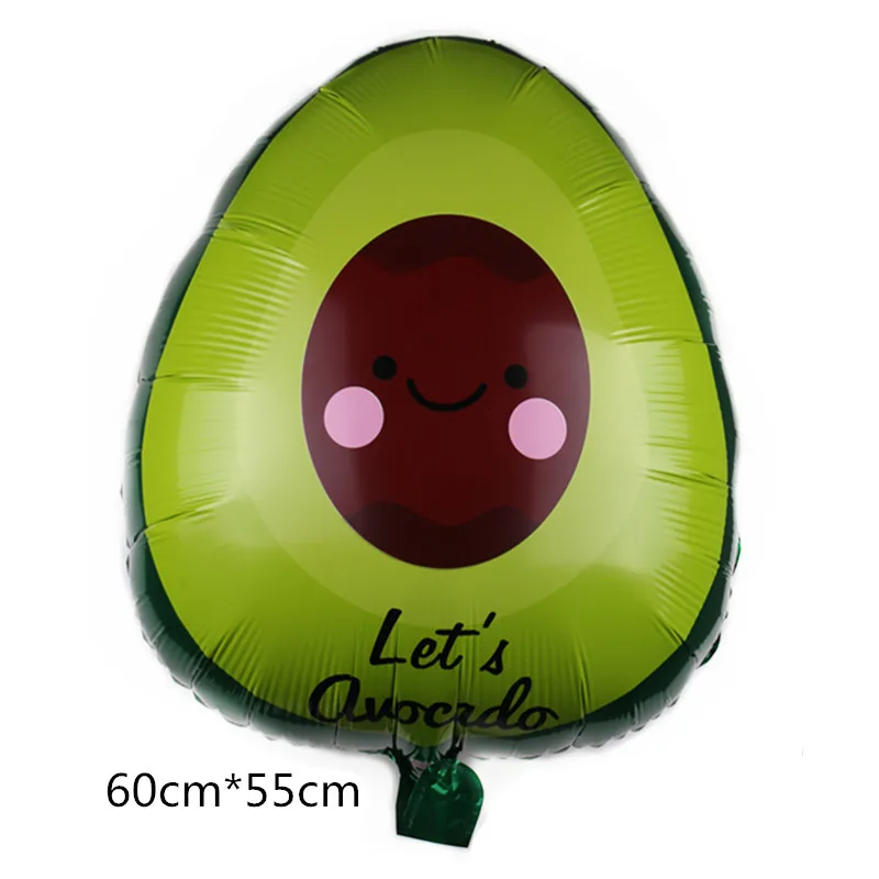 Avocado Новые фрукты овощи мультфильм арбуз/ананас/авокадо фольги воздушный шар День рождения декоративный шар для вечеринки мороженое прекрасные детские игрушки - Цвет: Avocado