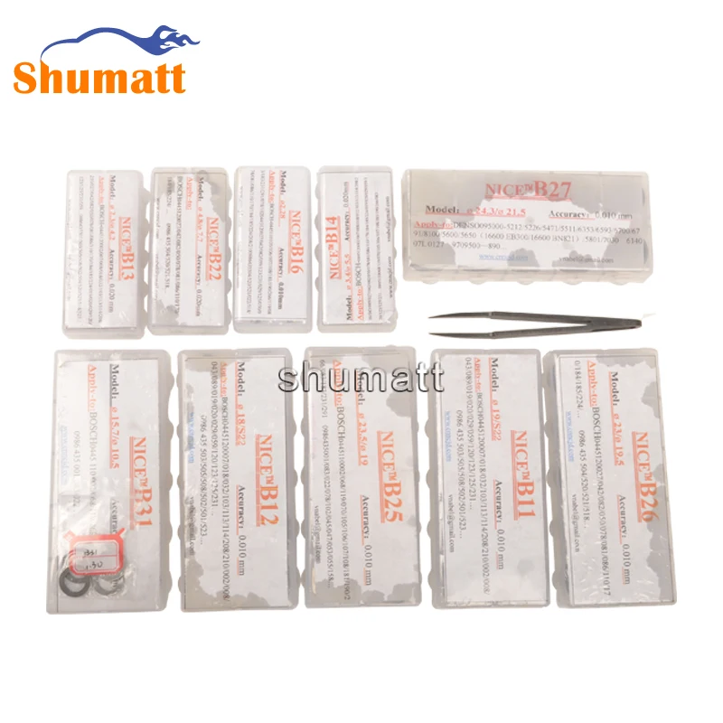 500 шт. набор регулирующих прокладок для инжектора общей топливной магистрали