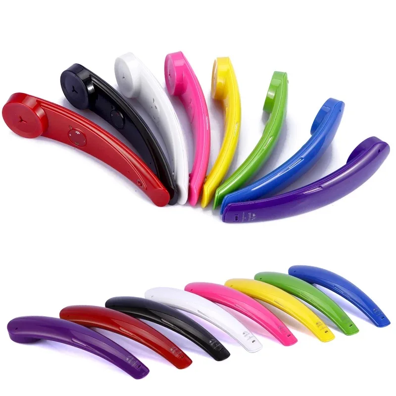 

New Wireless Bluetooth Handset Radiation-proof Retro Phone Headphone Cell Phone Receiver For iphone for Samsung Headset with Mic
