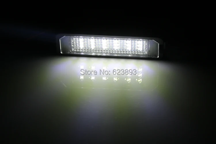 Бесплатная доставка 2x безошибочный Белый светодиодный номерной знак для Volkswagen VW