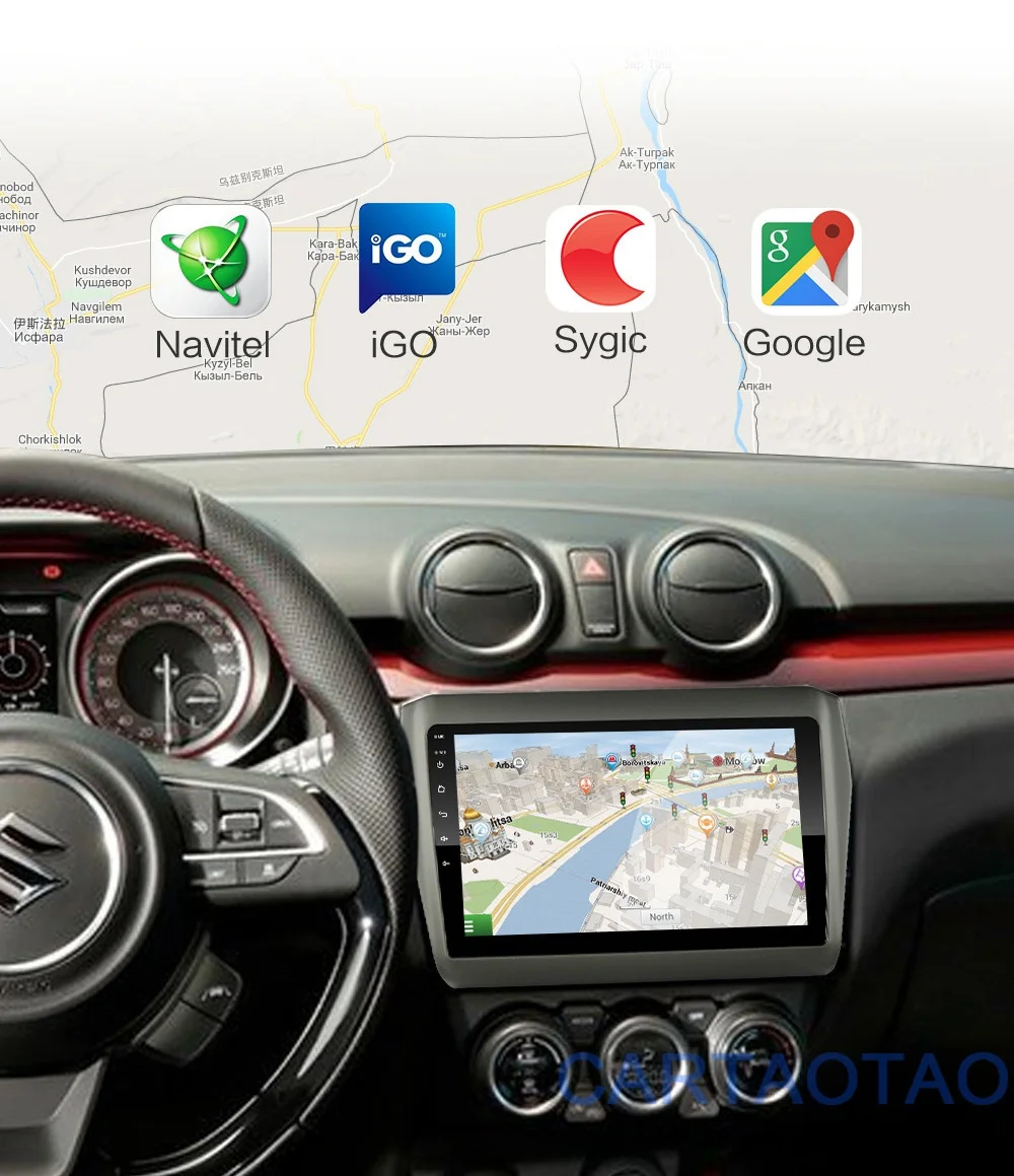 2G+ 32G " 2din Android 8,1 GO автомобильный dvd-плеер для Suzuki Swift автомобильный Радио gps навигация wifi BT плеер