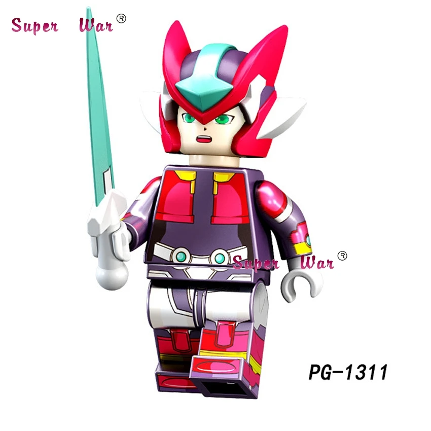 PG1311 Один мультфильм Супер Герои ЖЕЛЕЗНЫЙ ЧЕЛОВЕК 28 FX мазингер Z MEGA man Yuanzu Rockman строительные блоки игрушки для детей - Цвет: PG1311
