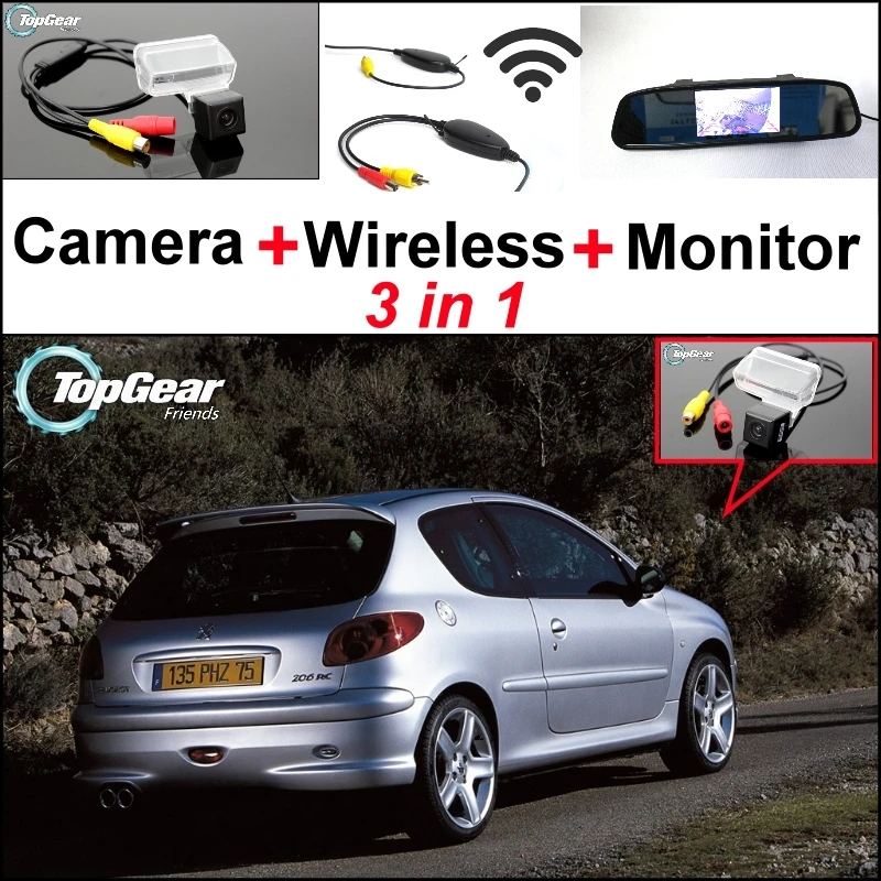 3 в 1 специальная камера заднего вида + беспроводной приемник зеркальный монитор