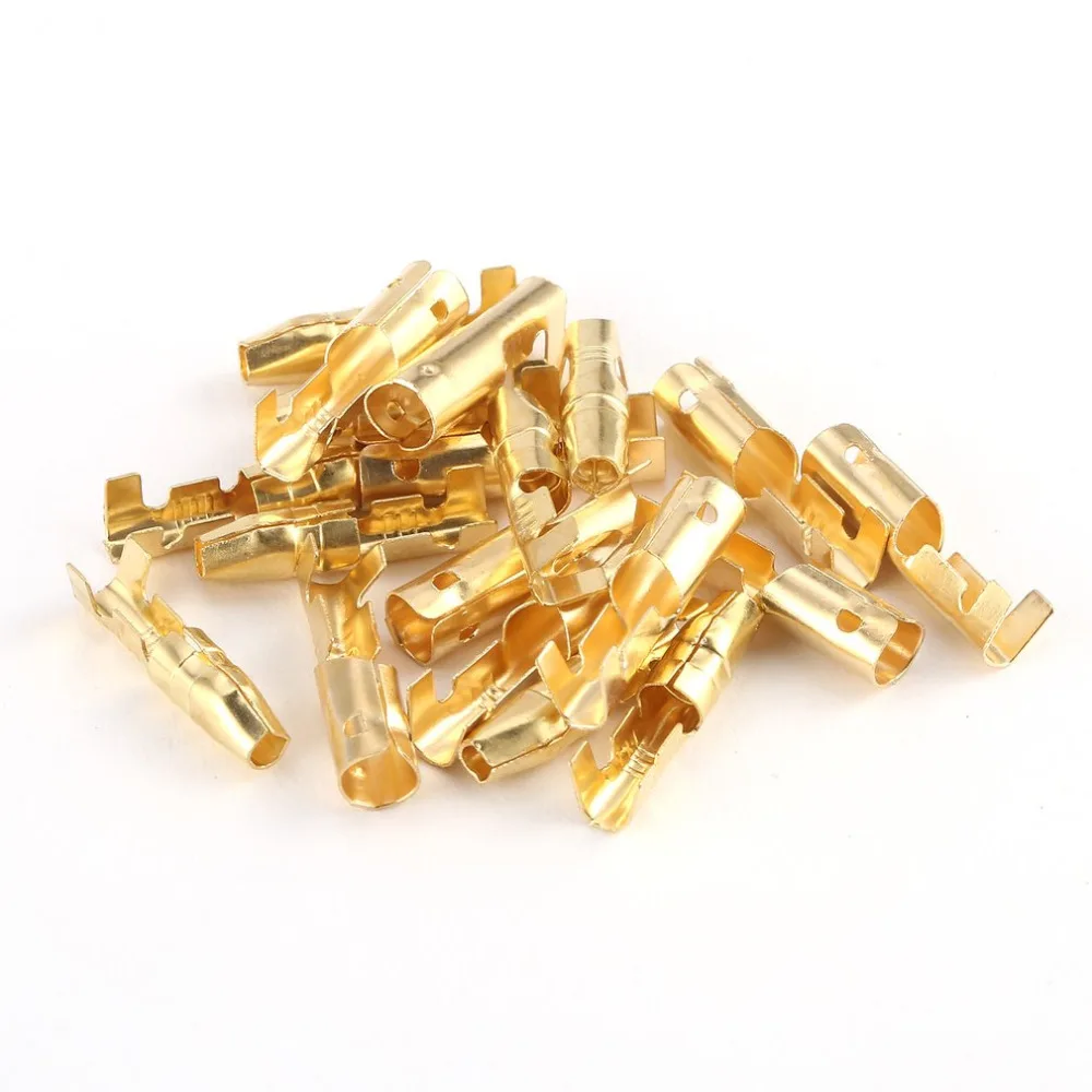 100 шт. диаметр 3 9 мм латунь штепсельные Разъемы разъем обжимной терминал кабель