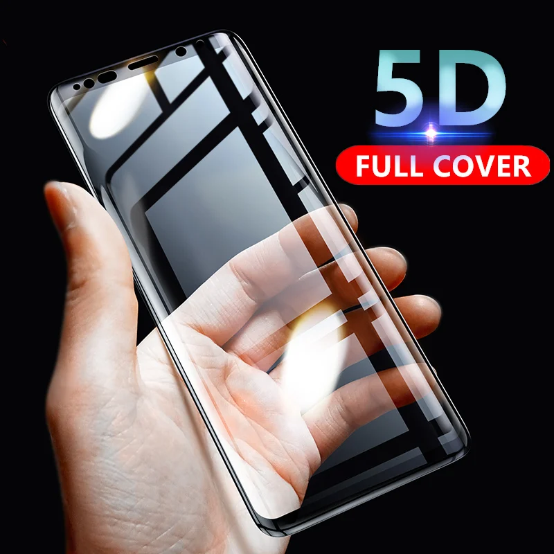 5D Curved Tempered Glass Screen Protector For Samsung Galaxy S7 A6 A8 Plus J4 J6 J7 J8 2018 J330 J530 J730 Protective | Мобильные