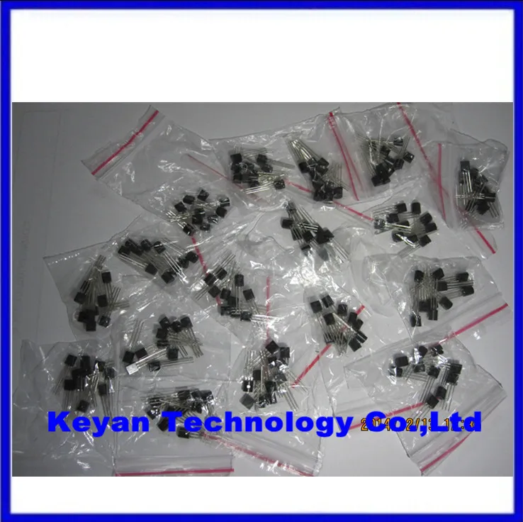 170 шт./компл. 2N5551 S8550 A42 S9018 A92 A733 A1015 S9013 C945 S8050 2N5401 2N3906 C1815 S9015 S9014 2N3904 S9012 Образцы