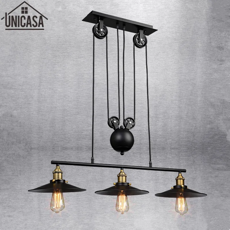 Подвесной светильник в стиле индастриал винтажная железная лампа старинном для