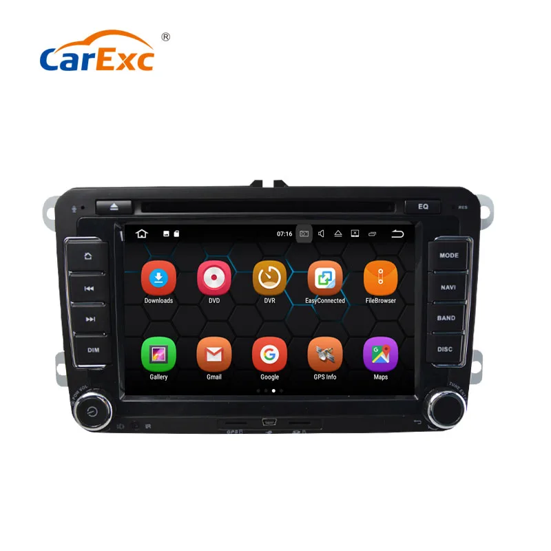 Автомобильный DVD плеер 7 дюймов Android 9 0 2 Гб ОЗУ 32 ПЗУ для Volkswagen Polo Tiguan Skoda Amarok VW Fabia