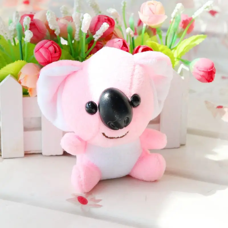 Lover Panda Koala Bear Plush Stuffed Toys Key Chain Ring Pendant Wedding Gift Toy 10cm Boy Children | Игрушки и хобби