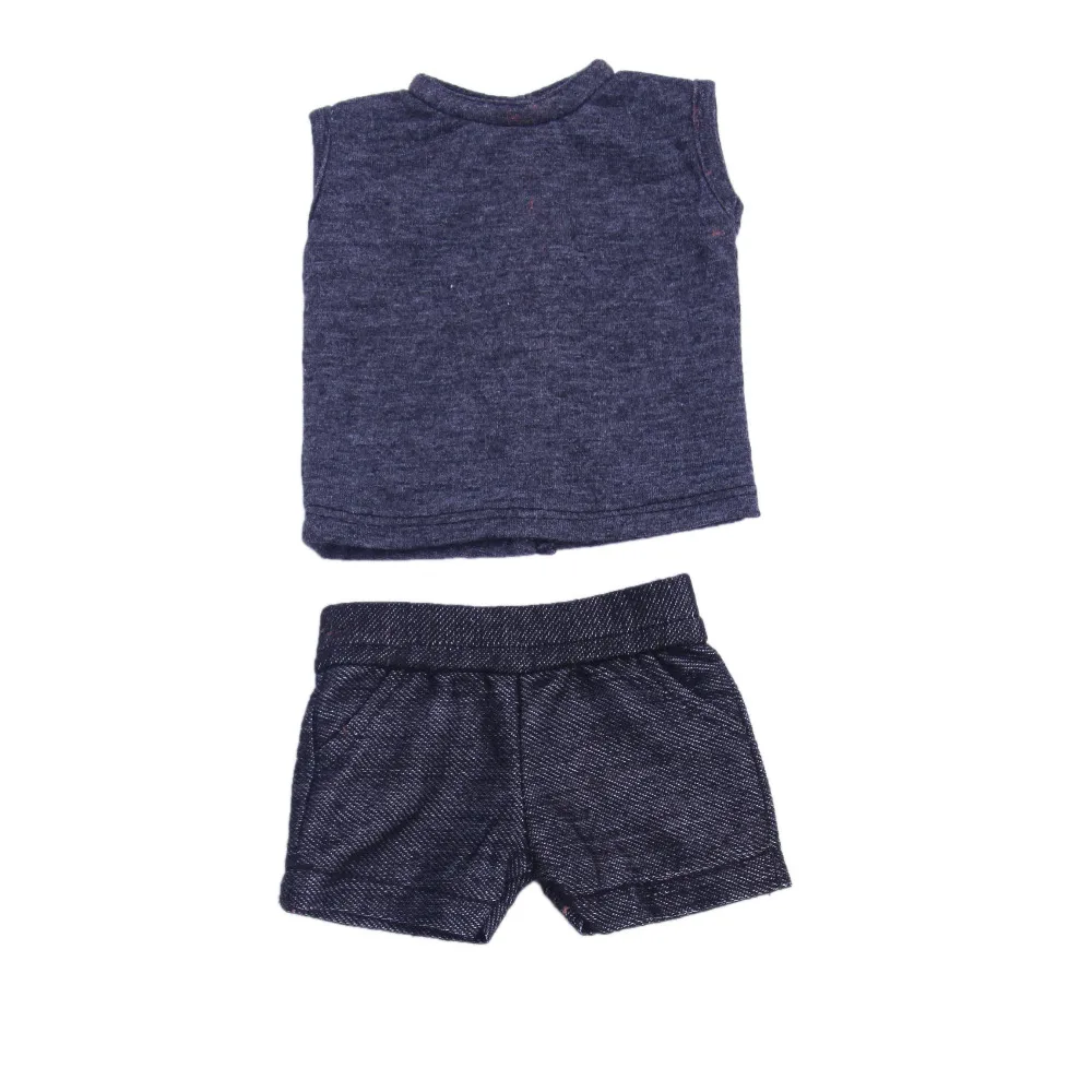 Лучший милый подарок однотонный костюм (рубашка праймера + шорты) для куклы Логан