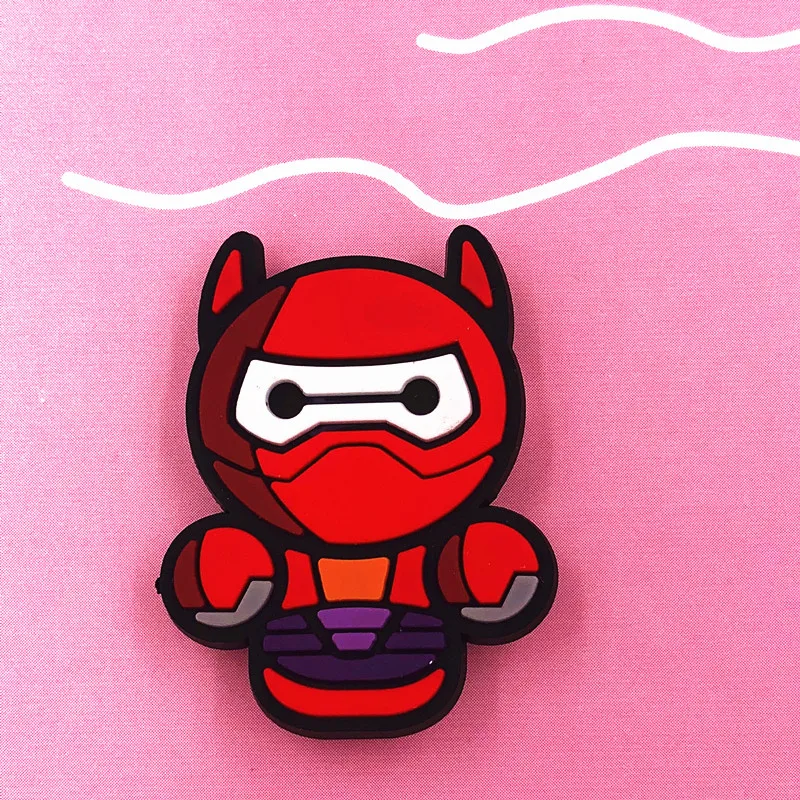 1 шт. Baymax паук Человек пират Звездные войны Робот значок ПВХ Кнопка Pinbacks булавка